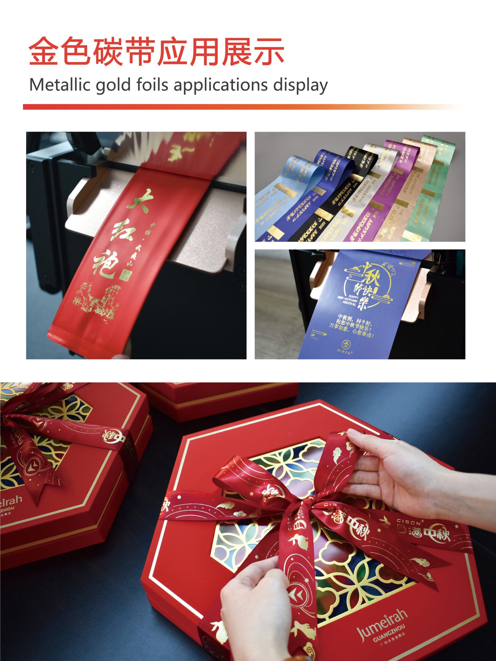 Resin thermal transfer ribbon roll with synthetic label print sample