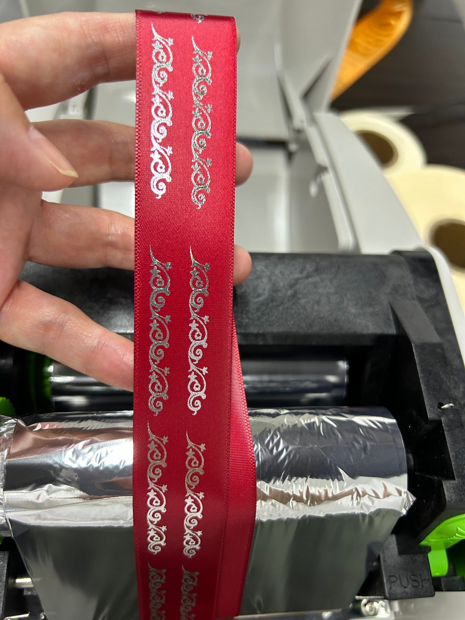 Full-resin color ribbons spooled and ready for packaging